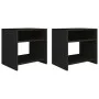 Nachttische 2 Stück schwarzes Sperrholz 40x30x40 cm von vidaXL, Nachttische - Ref: Foro24-800012, Preis: 44,73 €, Rabatt: %
