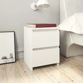 Mesita de noche madera contrachapada blanco 30x30x40 cm de vidaXL, Mesitas de noche - Ref: Foro24-800513, Precio: 42,01 €, De...