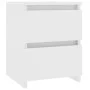 Mesita de noche madera contrachapada blanco 30x30x40 cm de vidaXL, Mesitas de noche - Ref: Foro24-800513, Precio: 42,01 €, De...