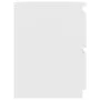 Mesita de noche madera contrachapada blanco 30x30x40 cm de vidaXL, Mesitas de noche - Ref: Foro24-800513, Precio: 42,01 €, De...