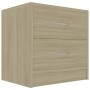 Mesita de noche madera contrachapada color roble 40x30x40 cm de vidaXL, Mesitas de noche - Ref: Foro24-801041, Precio: 45,06 ...