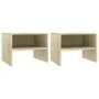 Nightstands 2 pcs oak-colored plywood 40x30x30 cm by vidaXL, Nightstands - Ref: Foro24-800070, Price: 41,56 €, Discount: %