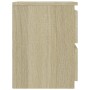 Mesita de noche aglomerado color roble Sonoma 30x30x40 cm de vidaXL, Mesitas de noche - Ref: Foro24-800519, Precio: 35,24 €, ...