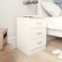 Mesita de noche de aglomerado blanco brillante 38x35x56 cm de vidaXL, Mesitas de noche - Ref: Foro24-800462, Precio: 78,63 €,...