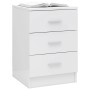 Mesita de noche de aglomerado blanco brillante 38x35x56 cm de vidaXL, Mesitas de noche - Ref: Foro24-800462, Precio: 78,63 €,...