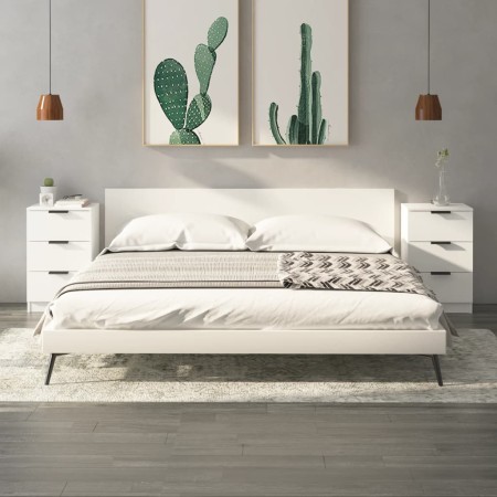 Mesitas de noche 2 unidades color blanco 40x36x65 cm de vidaXL, Mesitas de noche - Ref: Foro24-811269, Precio: 95,65 €, Descu...