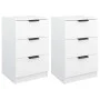 Mesitas de noche 2 unidades color blanco 40x36x65 cm de vidaXL, Mesitas de noche - Ref: Foro24-811269, Precio: 94,73 €, Descu...