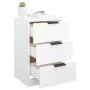 Mesitas de noche 2 unidades color blanco 40x36x65 cm de vidaXL, Mesitas de noche - Ref: Foro24-811269, Precio: 94,73 €, Descu...