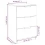 Mesitas de noche 2 unidades color blanco 40x36x65 cm de vidaXL, Mesitas de noche - Ref: Foro24-811269, Precio: 94,73 €, Descu...