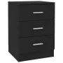Mesitas de noche 2 unidades aglomerado negro 38x35x56 cm de vidaXL, Mesitas de noche - Ref: Foro24-800453, Precio: 90,48 €, D...