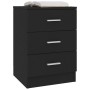 Mesitas de noche 2 unidades aglomerado negro 38x35x56 cm de vidaXL, Mesitas de noche - Ref: Foro24-800453, Precio: 91,74 €, D...
