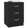Nightstands 2 units black chipboard 38x35x56 cm by vidaXL, Nightstands - Ref: Foro24-800453, Price: 90,48 €, Discount: %