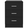 Mesitas de noche 2 unidades aglomerado negro 38x35x56 cm de vidaXL, Mesitas de noche - Ref: Foro24-800453, Precio: 91,74 €, D...