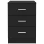 Mesitas de noche 2 unidades aglomerado negro 38x35x56 cm de vidaXL, Mesitas de noche - Ref: Foro24-800453, Precio: 90,48 €, D...