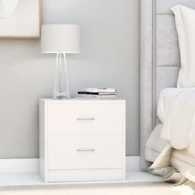 Mesita de noche madera contrachapada blanco 40x30x40 cm de vidaXL, Mesitas de noche - Ref: Foro24-801035, Precio: 50,99 €, De...