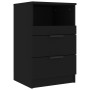 Mesitas de noche 2 uds madera contrachapada color negro de vidaXL, Mesitas de noche - Ref: Foro24-811235, Precio: 99,01 €, De...