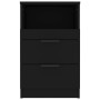 Mesitas de noche 2 uds madera contrachapada color negro de vidaXL, Mesitas de noche - Ref: Foro24-811235, Precio: 99,01 €, De...