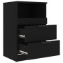 Mesitas de noche 2 uds madera contrachapada color negro de vidaXL, Mesitas de noche - Ref: Foro24-811235, Precio: 99,01 €, De...