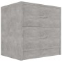 Mesita de noche madera contrachapada gris hormigón 40x30x40 cm de vidaXL, Mesitas de noche - Ref: Foro24-801043, Precio: 35,1...