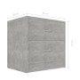 Mesita de noche madera contrachapada gris hormigón 40x30x40 cm de vidaXL, Mesitas de noche - Ref: Foro24-801043, Precio: 35,1...