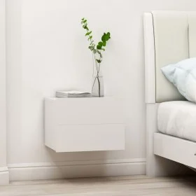 White plywood bedside table 40x30x30 cm by vidaXL, Nightstands - Ref: Foro24-801053, Price: 37,69 €, Discount: %