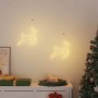 Luces de Navidad Silueta de Reno 2 piezas 35 LEDs blanco cálido en Decoración Festiva y Estacional | Comprar online en Foru.es