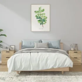 Nightstand 2 pcs Sonoma oak plywood by vidaXL, Nightstands - Ref: Foro24-811221, Price: 93,96 €, Discount: %