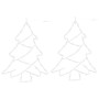 Luces de Navidad Silueta de Árbol 2 piezas 50LEDs blanco cálido en Decoración Festiva y Estacional | Comprar online en Foru.es