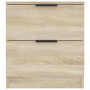 Mesita de noche 2 uds madera contrachapada color roble Sonoma de vidaXL, Mesitas de noche - Ref: Foro24-811221, Precio: 95,14...