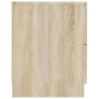 Mesita de noche 2 uds madera contrachapada color roble Sonoma de vidaXL, Mesitas de noche - Ref: Foro24-811221, Precio: 95,14...