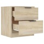 Mesita de noche 2 uds madera contrachapada color roble Sonoma de vidaXL, Mesitas de noche - Ref: Foro24-811221, Precio: 95,14...