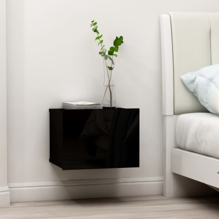 Mesita de noche madera contrachapada negro 40x30x30 cm de vidaXL, Mesitas de noche - Ref: Foro24-801055, Precio: 39,86 €, Des...
