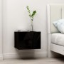 Mesita de noche madera contrachapada negro 40x30x30 cm de vidaXL, Mesitas de noche - Ref: Foro24-801055, Precio: 39,86 €, Des...