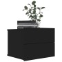 Mesita de noche madera contrachapada negro 40x30x30 cm de vidaXL, Mesitas de noche - Ref: Foro24-801055, Precio: 39,86 €, Des...