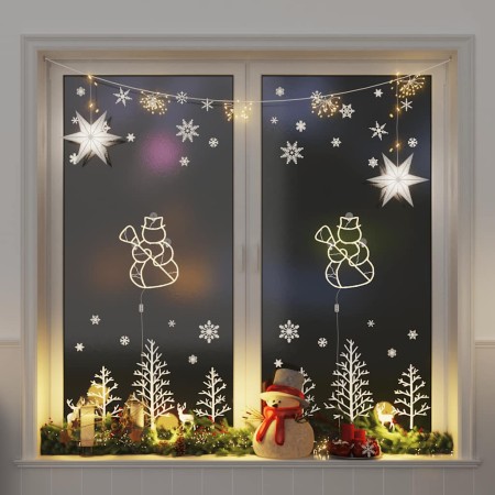 Luces de Navidad Muñeco de Nieve 2 piezas 35 LEDs blanco cálido en Decoración Festiva y Estacional | Comprar online en Foru.es