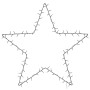 Luces de Navidad Silueta de Estrella 50 LEDs blanco cálido en Decoración Festiva y Estacional | Comprar online en Foru.es