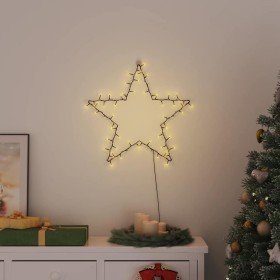 Luces de Navidad Silueta de Estrella 80 LEDs blanco cálido en Decoración Festiva y Estacional | Comprar online en Foru.es