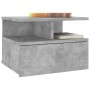 Mesita de noche flotante madera gris hormigón 40x31x27 cm de vidaXL, Mesitas de noche - Ref: Foro24-800413, Precio: 48,92 €, ...