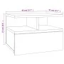 Mesita de noche flotante madera gris hormigón 40x31x27 cm de vidaXL, Mesitas de noche - Ref: Foro24-800413, Precio: 50,72 €, ...