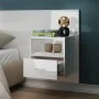 Glossy white wall bedside table by vidaXL, Nightstands - Ref: Foro24-811019, Price: 51,10 €, Discount: %