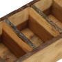 Bandeja 4 pcs Marrón 30 x 14 x 9 cm Madera sólida recuperada en Organización y almacenamiento | Comprar online en Foru.es