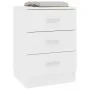 Weißer Nachttisch aus Sperrholz, 38 x 35 x 56 cm von vidaXL, Nachttische - Ref: Foro24-800450, Preis: 60,25 €, Rabatt: %