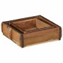 Bandeja 2 pcs Marrón 29 x 31 x 10 cm Madera sólida recuperada en Organización y almacenamiento | Comprar online en Foru.es
