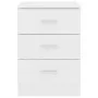 Mesita de noche madera contrachapada blanco 38x35x56 cm de vidaXL, Mesitas de noche - Ref: Foro24-800450, Precio: 60,25 €, De...