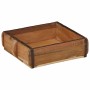 Bandeja 2 pcs Marrón 29 x 31 x 10 cm Madera sólida recuperada en Organización y almacenamiento | Comprar online en Foru.es