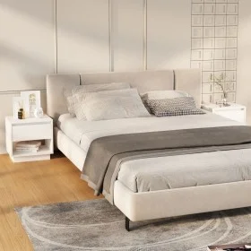Bedside tables 2 units plywood white 45x34x44 cm by vidaXL, Nightstands - Ref: Foro24-809513, Price: 75,18 €, Discount: %