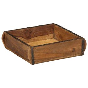 Bandeja Marrón 29 x 31 x 10 cm Madera sólida recuperada en Organización y almacenamiento | Comprar online en Foru.es