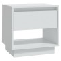 Mesitas de noche 2 uds madera contrachapada blanco 45x34x44 cm de vidaXL, Mesitas de noche - Ref: Foro24-809513, Precio: 76,3...