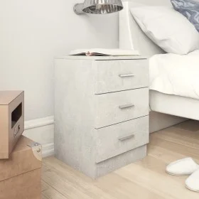 Concrete gray chipboard bedside table 38x35x56 cm by vidaXL, Nightstands - Ref: Foro24-800458, Price: 52,31 €, Discount: %