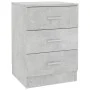Concrete gray chipboard bedside table 38x35x56 cm by vidaXL, Nightstands - Ref: Foro24-800458, Price: 52,31 €, Discount: %